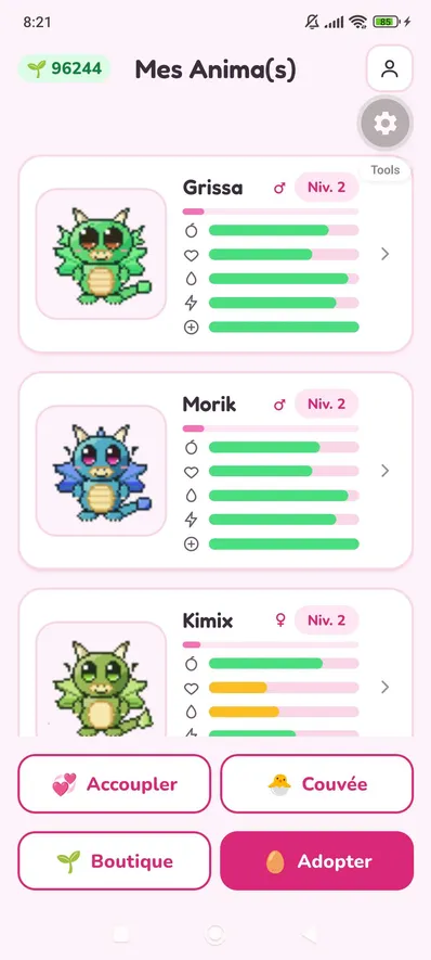 Capture d'écran de PocketAnima